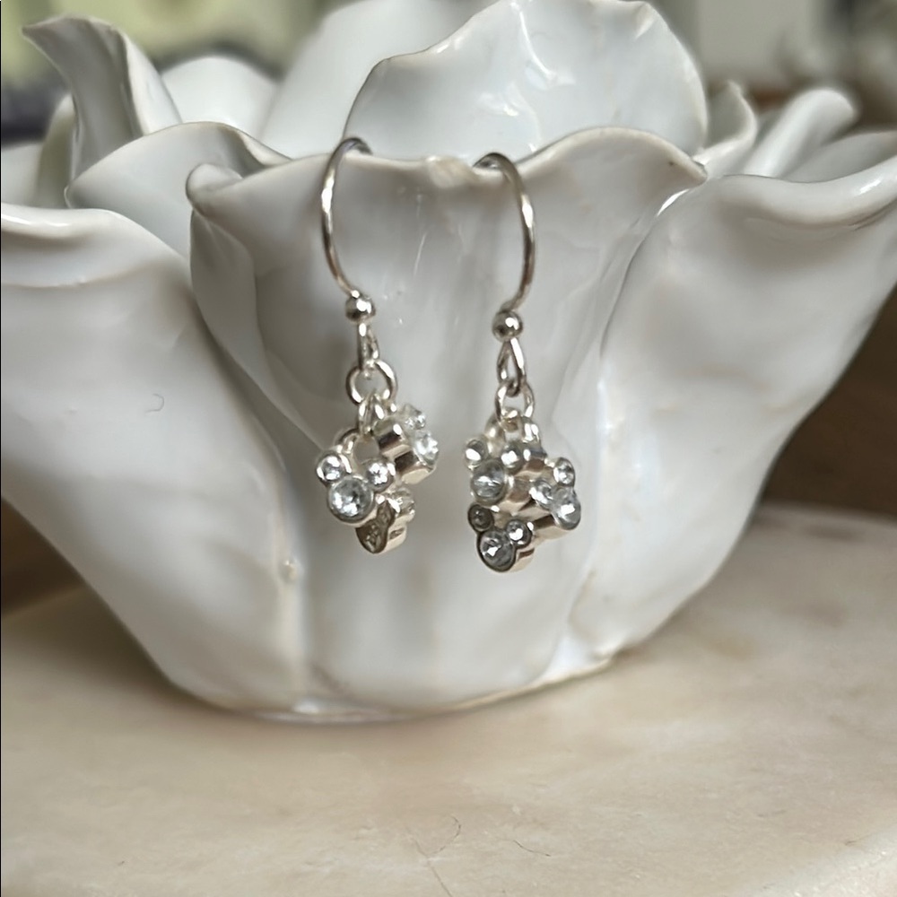 Disney Mickey Sterling Silver Dangle Earrings